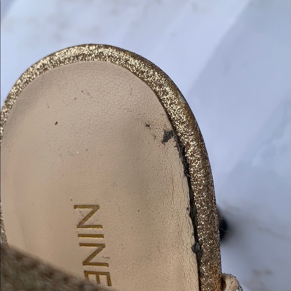 Nine West Gold Strappy Heels - Picture 7 of 7